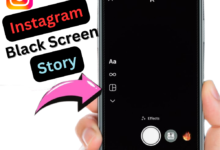 Instagram Black Screen Story