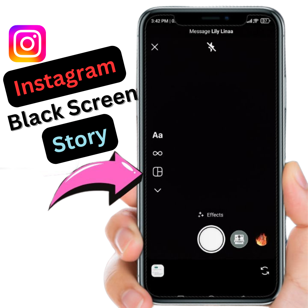 Instagram Black Screen Story