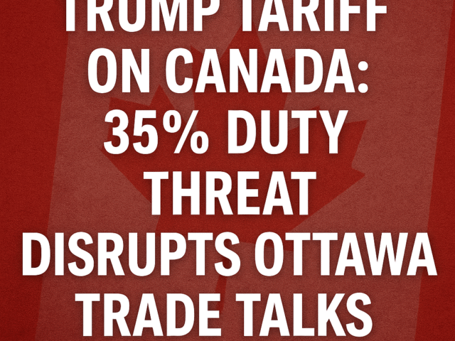 Trump Tariff on Canada: 35% Duty Threat Shakes Trade Talks with Ottawa