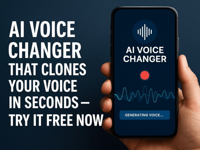 AI Voice Changer That Clones Your Voice in Seconds – The Future of Speech Is Here