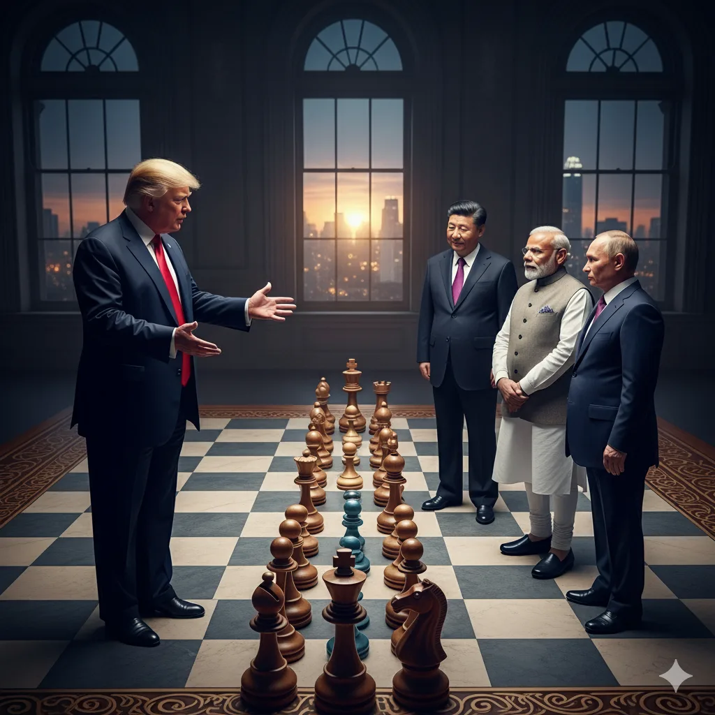 Trump Says India and Russia are Moving Towards China