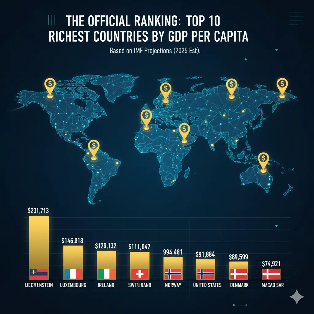 10 Richest Countries in the World