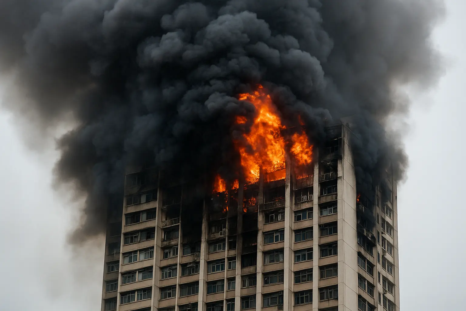 Hong Kong high rise fire